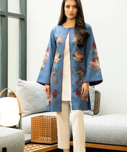 1 Piece | Soft Crepe Floral Jacket