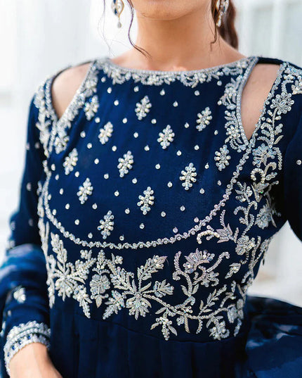 Admiral | Wedding Wear Velvet Kaalidar Frock