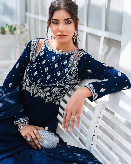 Admiral | Wedding Wear Velvet Kaalidar Frock