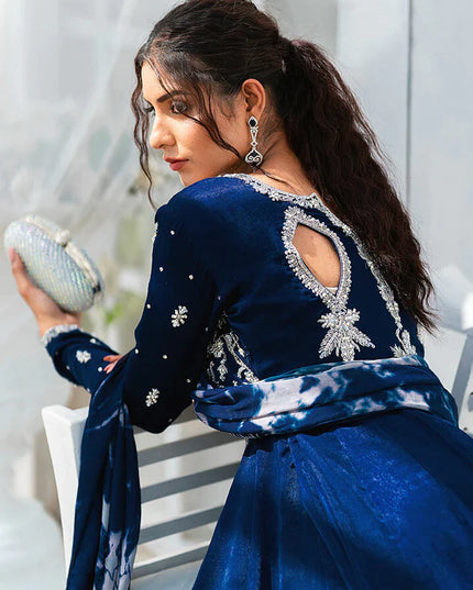 Admiral | Wedding Wear Velvet Kaalidar Frock