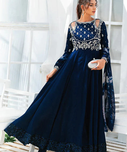 Admiral | Wedding Wear Velvet Kaalidar Frock
