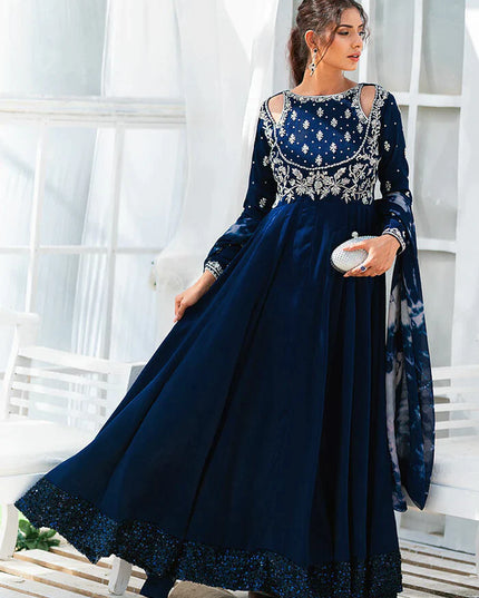 Admiral | Wedding Wear Velvet Kaalidar Frock