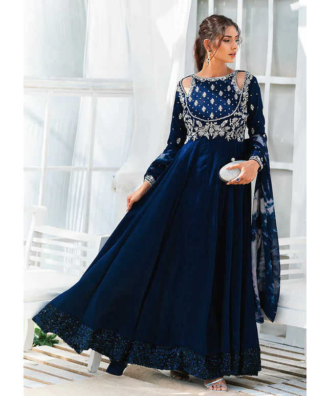 Admiral | Wedding Wear Velvet Kaalidar Frock