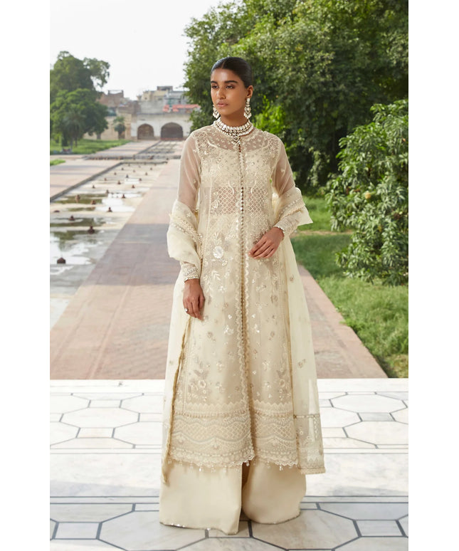 Zora | Organza Embroidered Sharara