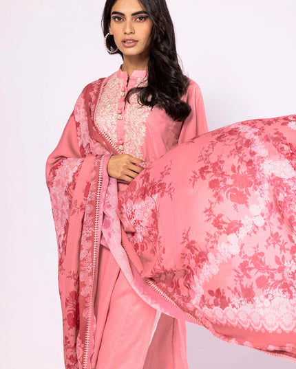 Women's Floral Pink Suit