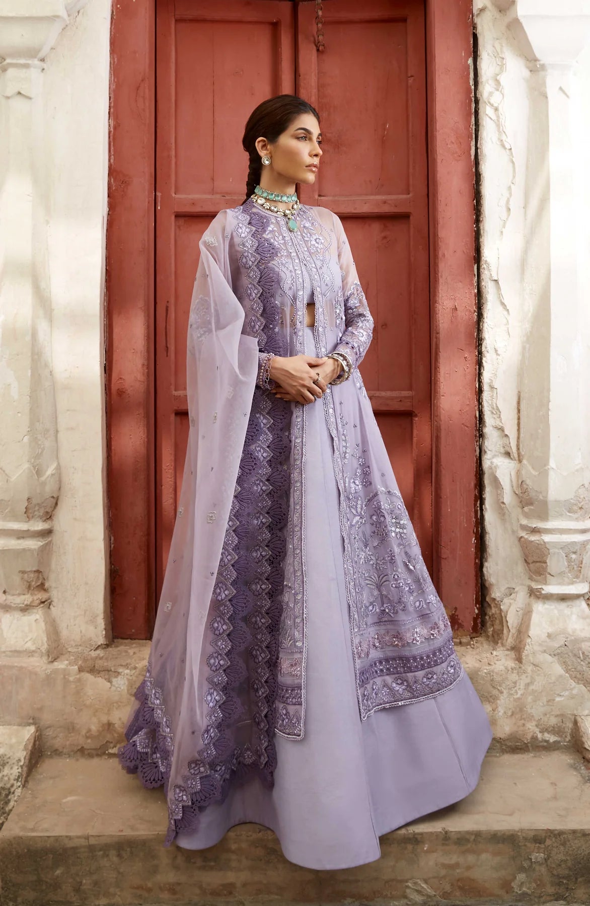 Rumeysa | Chiffon Embroidered Lehenga