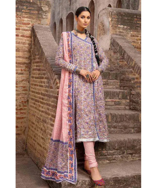 3 Piece | Gul Ahmed Printed Lawn in Purple