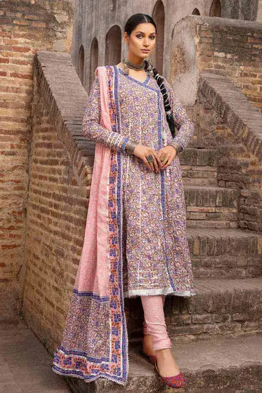 3 Piece | Gul Ahmed Printed Lawn in Purple