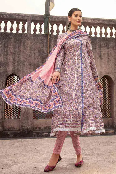 3 Piece | Gul Ahmed Printed Lawn in Purple