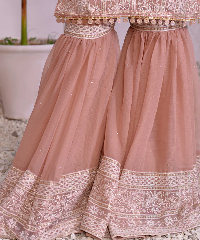 Veena | Embroidered Festive Wear Gharara