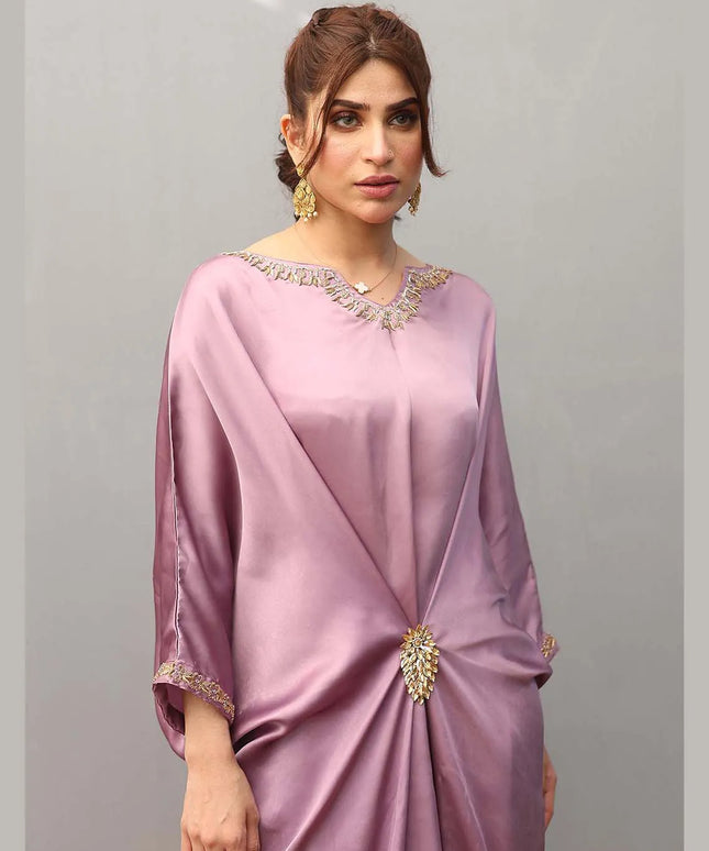 Ziphyer | Purple Silk Kaftan