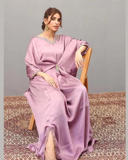 Ziphyer | Purple Silk Kaftan