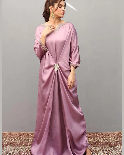 Ziphyer | Purple Silk Kaftan