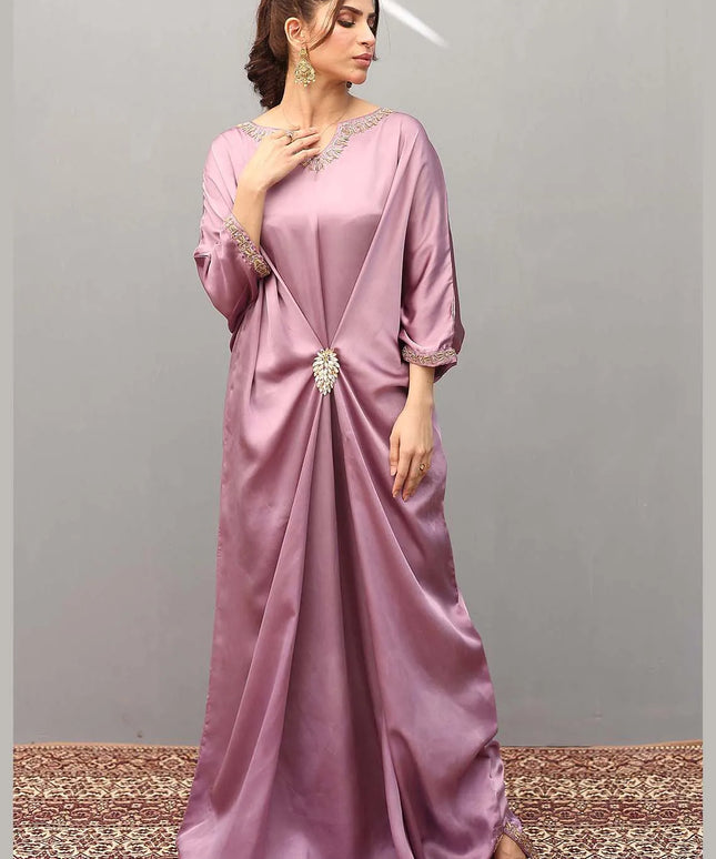 Ziphyer | Purple Silk Kaftan
